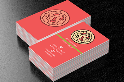 Italienische Geschmäcke, Gastronomie, Pizzeria - Visitenkarten Netprint
