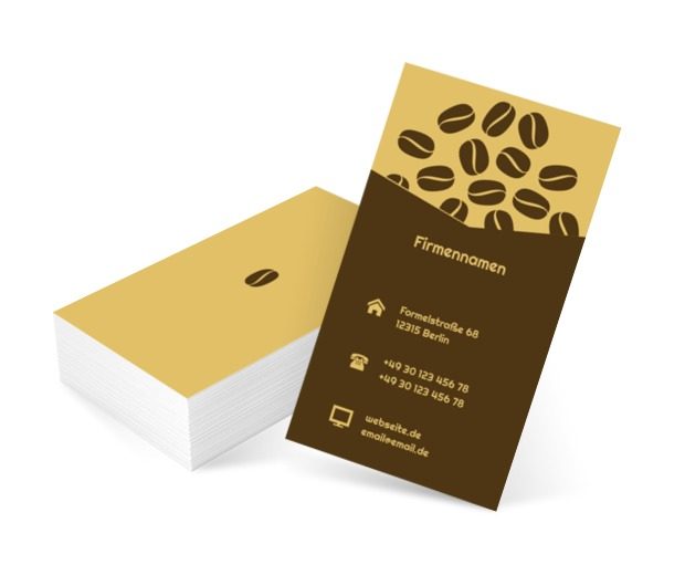 Ein Haufen Kaffee, Gastronomie, Café - Visitenkarten Netprint Online Vorlagen