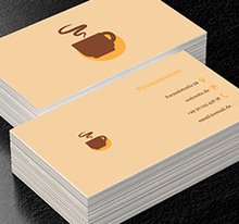 Kaffeefinsternis, Gastronomie, Café - Visitenkarten Netprint