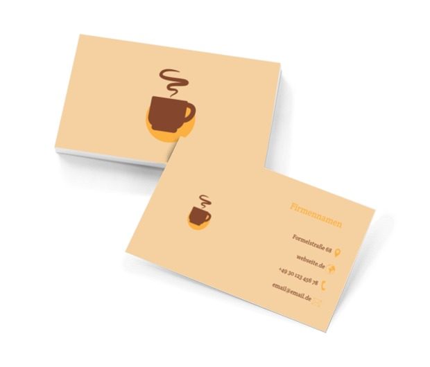 Kaffeefinsternis, Gastronomie, Café - Visitenkarten Netprint Online Vorlagen