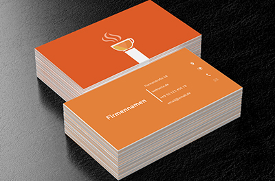 Eine Tasse heißen Kaffee 2, Gastronomie, Café - Visitenkarten Netprint
