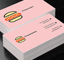 Leckerer Burger, Gastronomie, Restaurant - Visitenkarten Netprint