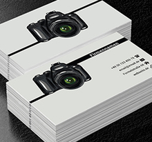 Schwarze SR-Kamera, Fotografie, Fotogeräte - Visitenkarten Netprint