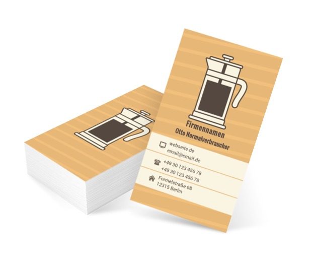 Weiße Kaffeetasse, Motive, Gegenstände - Visitenkarten Netprint Online Vorlagen