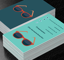 Rote Sonnenbrille, Motive, Gegenstände - Visitenkarten Netprint