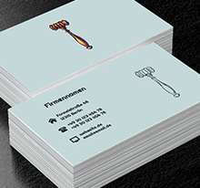 Richterhammer, Recht, Rechtsanwaltskanzlei - Visitenkarten Netprint