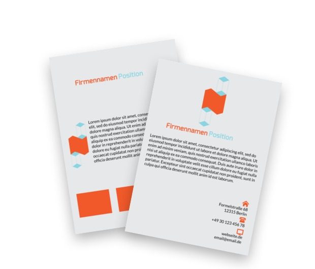 Orange Raumanordnung, Bauwesen, Inneneinrichtung - Flyer Netprint Online Vorlagen