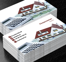 Hausmodell, Immobilien, Immobilienbüro - Visitenkarten Netprint