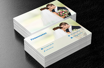 Ein junges Paar, Fotografie, Hochzeitsfotograf - Visitenkarten Netprint