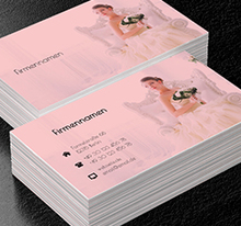 Rosa Erinnerungen, Verkauf, Brautkleider - Visitenkarten Netprint