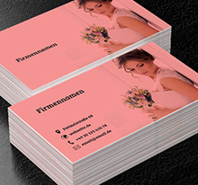 Nachdenklich Braut, Verkauf, Brautkleider - Visitenkarten Netprint