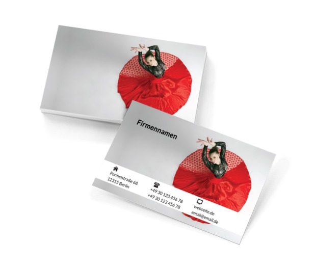 Spanischer Flamenco, Bildung, Tanzschule - Visitenkarten Netprint Online Vorlagen