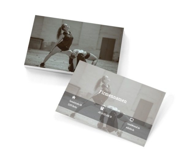 Tanzendes Paar, Bildung, Tanzschule - Visitenkarten Netprint Online Vorlagen