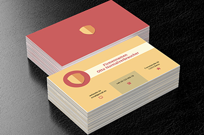 Pastell Abzeichen, Finanzen und Versicherungen, Versicherungsfirma - Visitenkarten Netprint