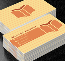 Halboffenes Buch, Bildung, Buchhandlung - Visitenkarten Netprint