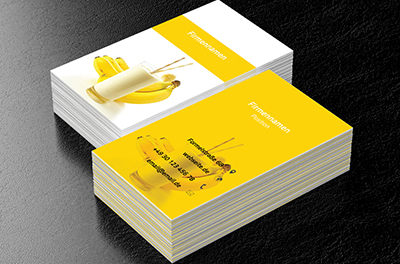 Bananen-Smoothie, Gastronomie, Konditorei - Visitenkarten Netprint