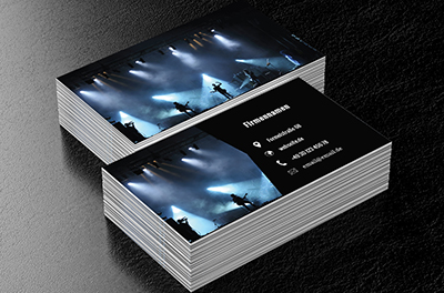Live-Konzert, Unterhaltung, Musikklub - Visitenkarten Netprint