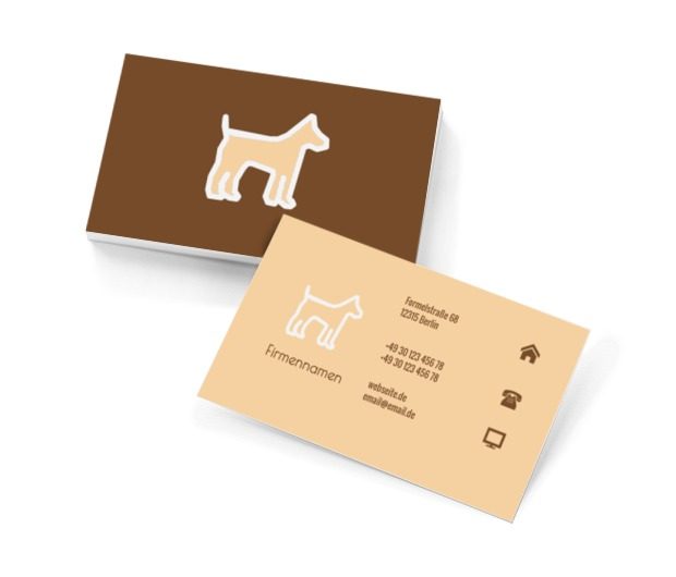 Ein heller Hund, Umwelt und Natur, Tierheim - Visitenkarten Netprint Online Vorlagen
