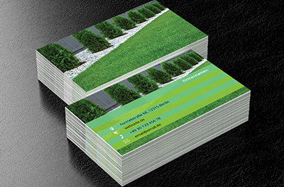 Grüner Garten, Umwelt und Natur, Gartendienstleistungen - Visitenkarten Netprint