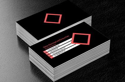 Rotes Quadrat, Telekommunikation und Internet, Computergrafiker - Visitenkarten Netprint