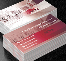 Vom Konzept zur Projektumsetzung, Bauwesen, Architektur - Visitenkarten Netprint