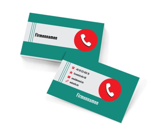 Weißer Kopfhörer, Telekommunikation und Internet, Telekommunikationsdienstleistungen - Visitenkarten Netprint Online Vorlagen