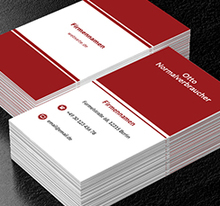 Rot und Weiß, Motive, Universelle - Visitenkarten Netprint