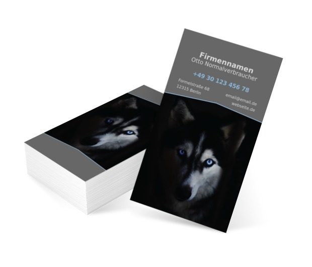 Wolfs Appetit auf Erfolg, Motive, Tiere - Visitenkarten Netprint Online Vorlagen