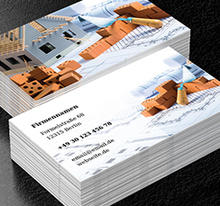 Ein Baustein für Ihren Erfolg, Bauwesen, Baumarkt - Visitenkarten Netprint