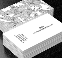 Floristische Monochromie, Motive, Pflanzlich - Visitenkarten Netprint