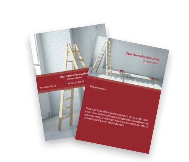 Die klassische Dosis der Vertikalität, Bauwesen, Renovierung und Innenausstattung - Flyer Netprint Online Vorlagen