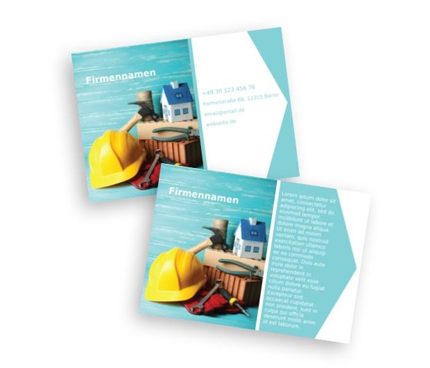 Pastelle Vision des Lebens, Bauwesen, Bauindustrie - Flyer Netprint Online Vorlagen