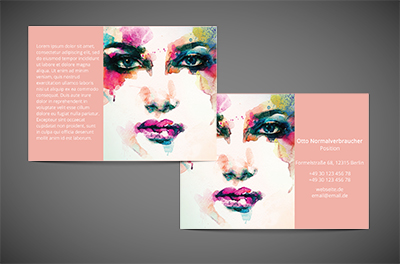 In der vollen Farbposition, Gesundheit und Schönheit, Stilist - Flyer Netprint