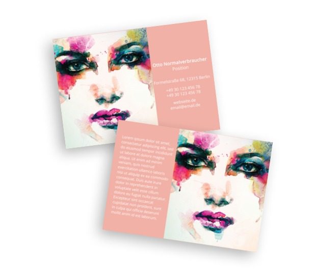 In der vollen Farbposition, Gesundheit und Schönheit, Stilist - Flyer Netprint Online Vorlagen