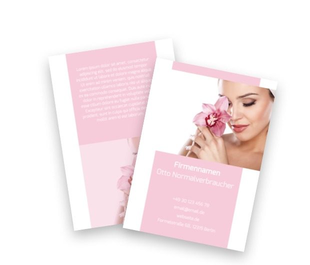 Luxus auf Ihre Anfrage, Gesundheit und Schönheit, Schönheitssalon - Flyer Netprint Online Vorlagen