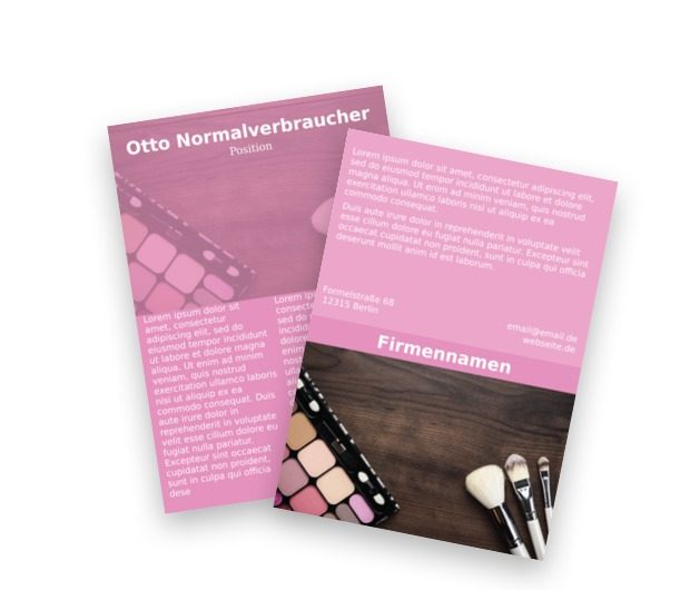 In Richtung Schönheit ..., Gesundheit und Schönheit, Make-up - Flyer Netprint Online Vorlagen