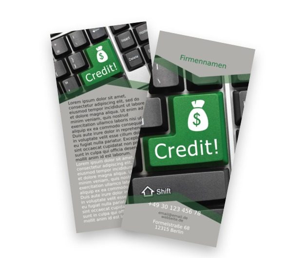 Zur Zufriedenheit wechseln, Finanzen und Versicherungen, Kredite/ Darlehen - Flyer Netprint Online Vorlagen