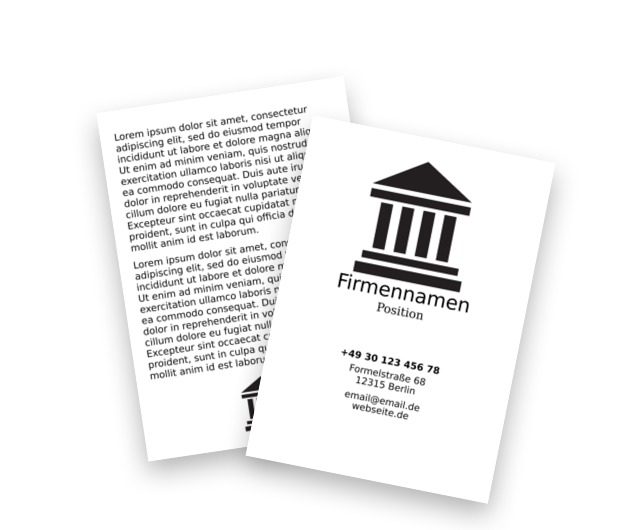 Die Basis einer erfolgreichen Lösung, Recht, Rechtsanwaltskanzlei - Flyer Netprint Online Vorlagen