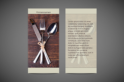 Durch den Magen zum Herzen ..., Gastronomie, Restaurant - Flyer Netprint