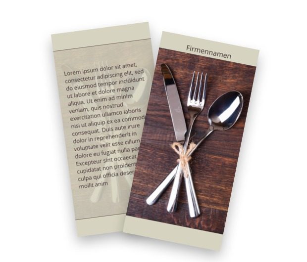 Durch den Magen zum Herzen ..., Gastronomie, Restaurant - Flyer Netprint Online Vorlagen