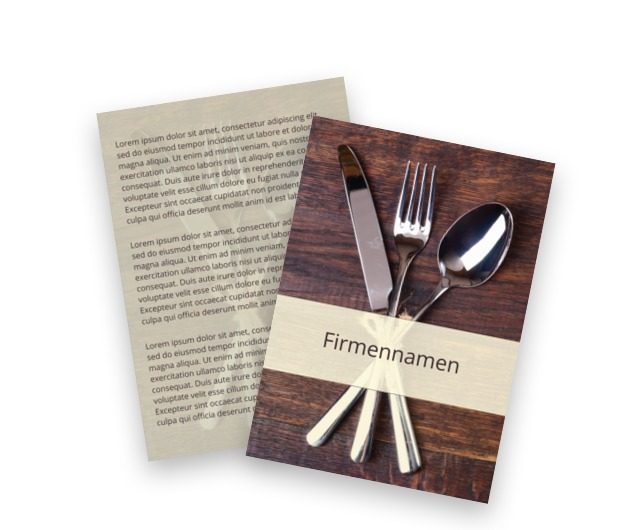 Voller professioneller Geschmack, Gastronomie, Restaurant - Flyer Netprint Online Vorlagen