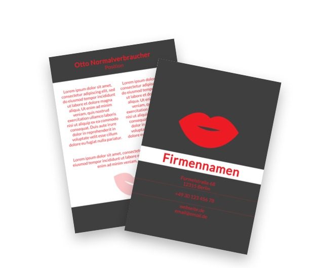 Verführerischer roter Absatz, Gesundheit und Schönheit, Make-up - Flyer Netprint Online Vorlagen