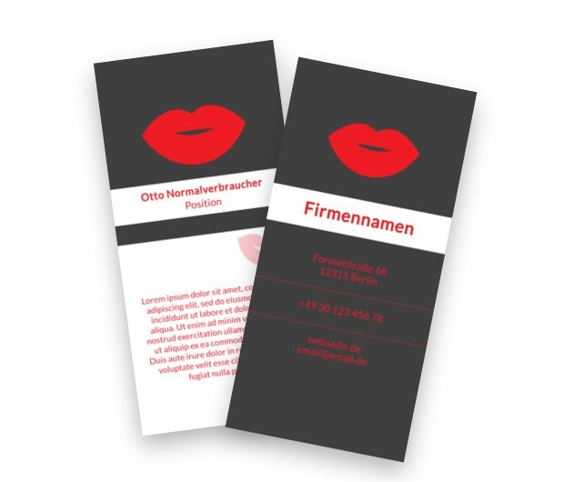Elektrisierend rot - Attraktion, Gesundheit und Schönheit, Make-up - Flyer Netprint Online Vorlagen