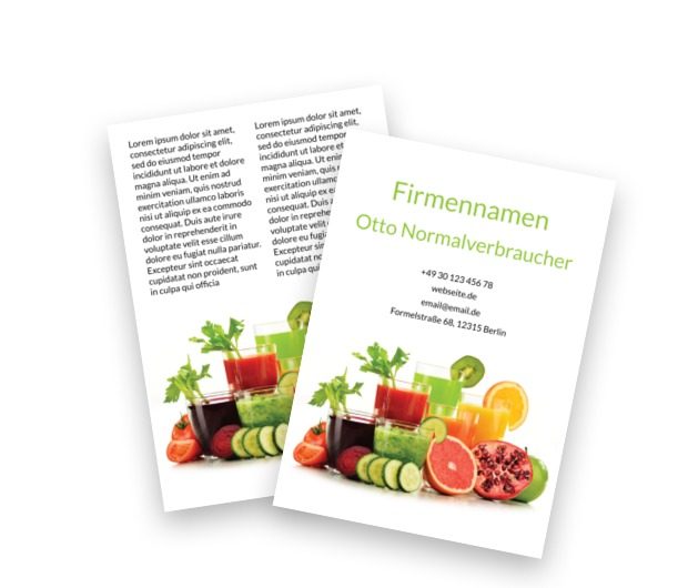 Zeit für eine Dosis von Vitaminen, Gesundheit und Schönheit, Diätassistent - Flyer Netprint Online Vorlagen