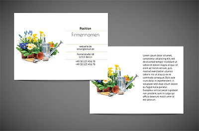 Floristische Misch - Sie haben eine bunte, Umwelt und Natur, Gartendienstleistungen - Flyer Netprint