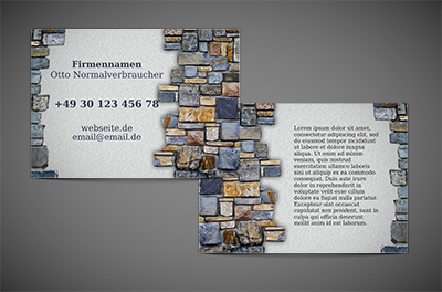 Stone Schweigen - Flugblatt oben!, Bauwesen, Dienstleistungen im Bereich Steinmetzhandwerk - Flyer Netprint