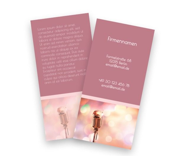 Mit Singen auf den Lippen, Unterhaltung, Musikgruppe - Flyer Netprint Online Vorlagen
