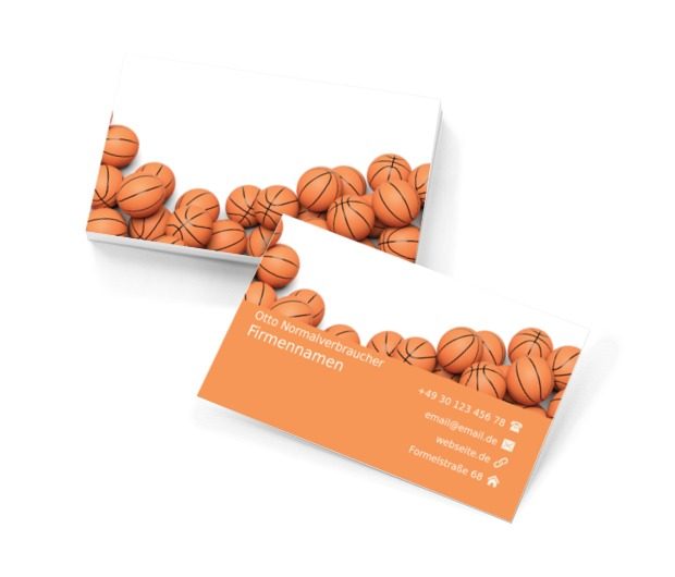 Orange Kugeln, Motive, Gegenstände - Visitenkarten Netprint Online Vorlagen