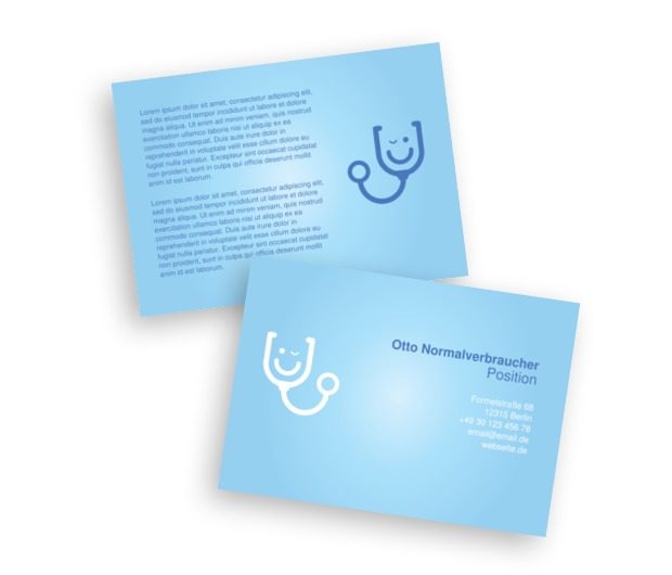 In einem gesunden Körper eine gesunde Firma, Medizin, Arzt - Flyer Netprint Online Vorlagen