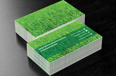 Grünes Gras, Motive, Pflanzlich - Visitenkarten Netprint